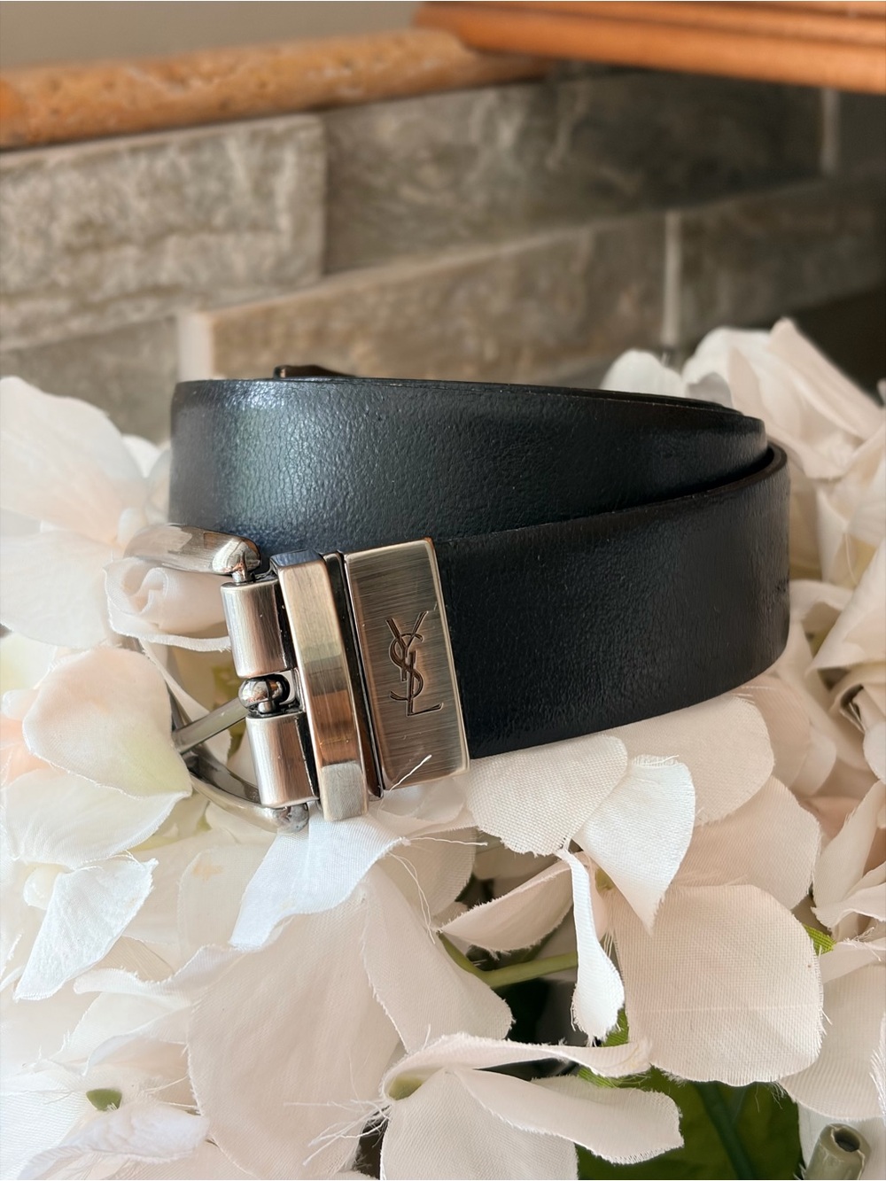 Yves Saint Laurent Reversible Belt